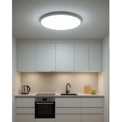 LED Stropní svítidlo LED/40W/230V 3000/4000/6500K pr. 50 cm bílá